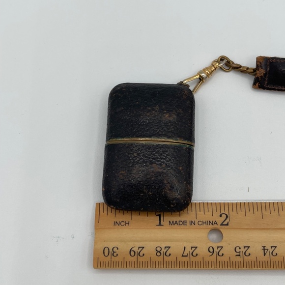 Vintage 1950s Shields Fifth Avenue N.Y  Brown Leather Purse Watch - Picture 14 of 16